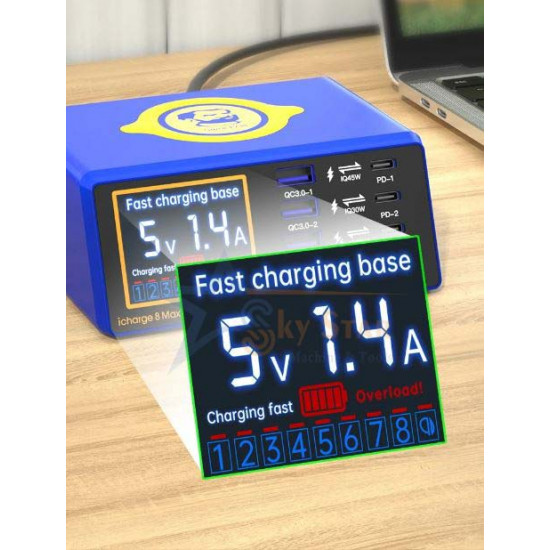 MECHANIC iCHARGE 8 MAX MULTI PORT SUPER FAST WIRELESS CHARGER