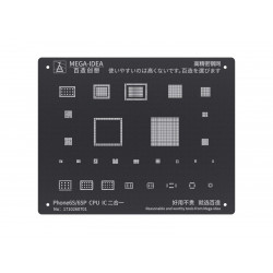 Mega Idea IPhone 6S/6SP  Reballing Black Stencil